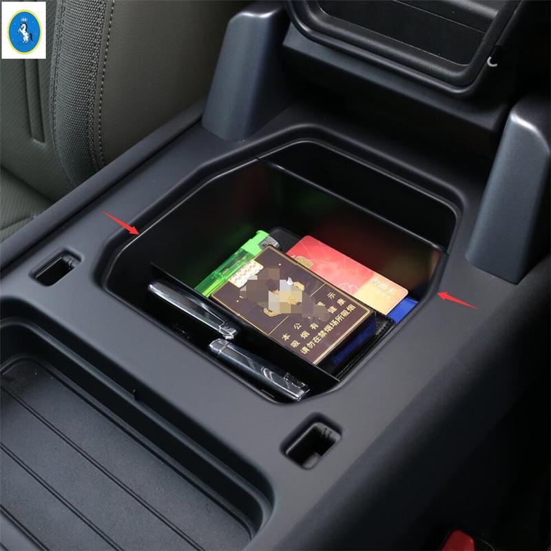 Car Interior Central Armrest / Control Container Storage Grid Box Tray Accessories Fit For Land Rover Defender 110  -