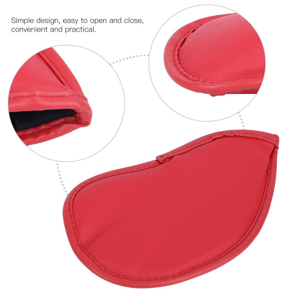 12PCS   Pattern PU Leather   Soft Convenient   Putter Cover Iron   Headcover Accessory During Outdoor Travel