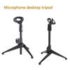Portable Mic Tripod Stand For Studio Broadcasting Online Meetings Stable Plastic Metal Base HandsFree Mounting System