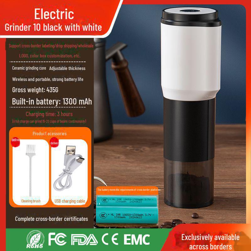 Portable Hand-Cranked Coffee Grinder for Home Use