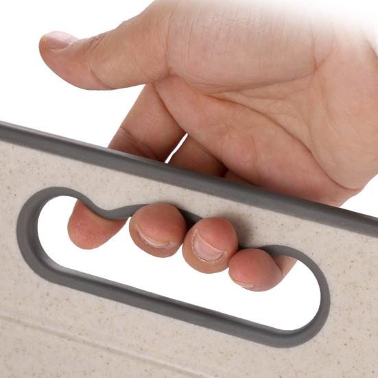 Double-Sided Cutting Board with Handle Stainless Steel Chopping Board for Meat Veggies Kitchen Gadgets