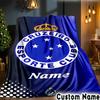 Custom Name Cruzeiro Power Throws Blanket Flannel Blankets for Couch Bed Gifts for Men Women Picnic blanket Christmas fan gifts