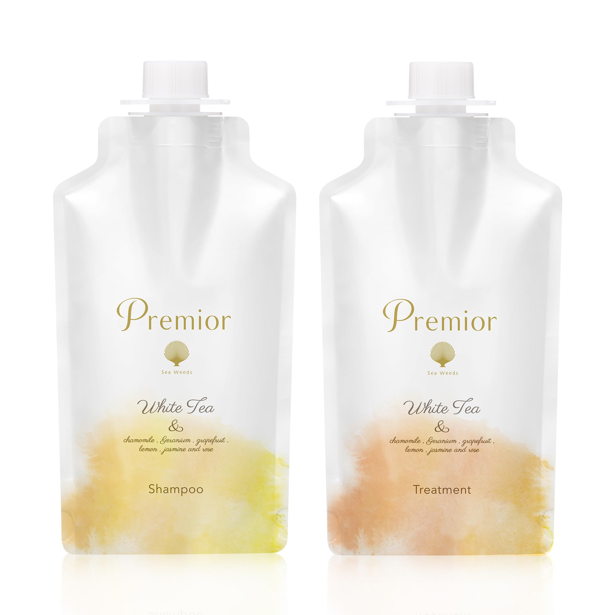 La Sana Premior Shampoo & Treatment, White Tea Scent (Refill Set)