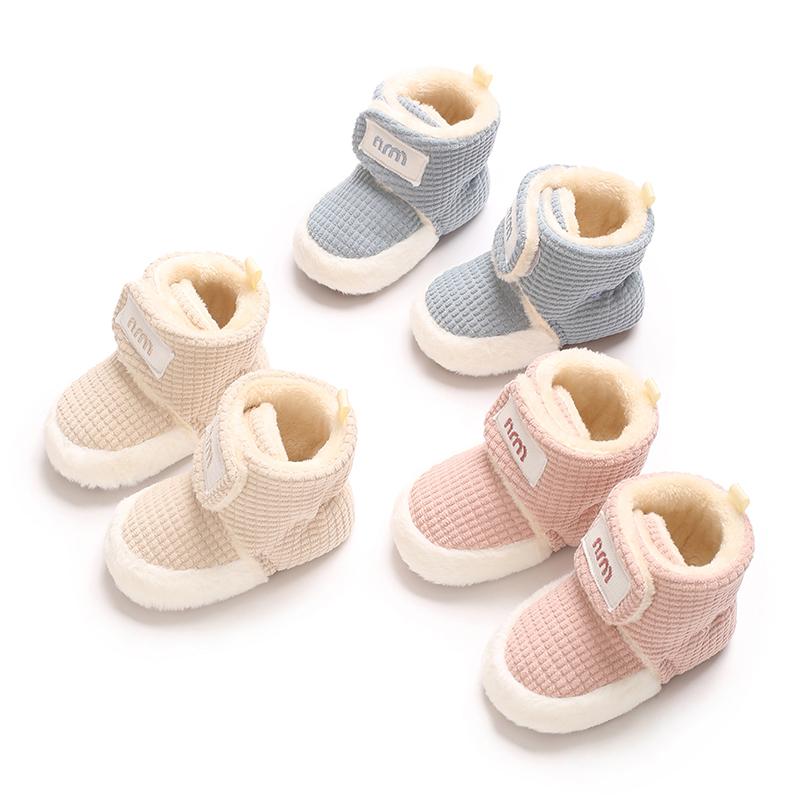 Stivali Invernali Bambini Maschi Femmine Neve Suola Morbida Antiscivolo Caldi Scarpe Piatte Primi Passi del Bambino Scarpe Stivali