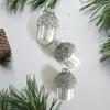 Acorns Silver Tinsel Christmas Tree Ornaments Hanging Glass Decorations Christmas Toys Xmas Gadget 2025 New Year Winter