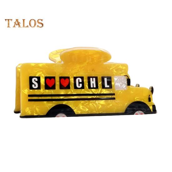 

Женская заколка для волос в форме школьного автобуса, акриловая шпилька для волос, насадка для волос Bach Head, безопасный инструмент для укладки волос C
