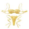 Hollowed-out Thong Bra Suit Lace-up Underwear Sets Versatile Lace Lingerie Set  Valentine's Day