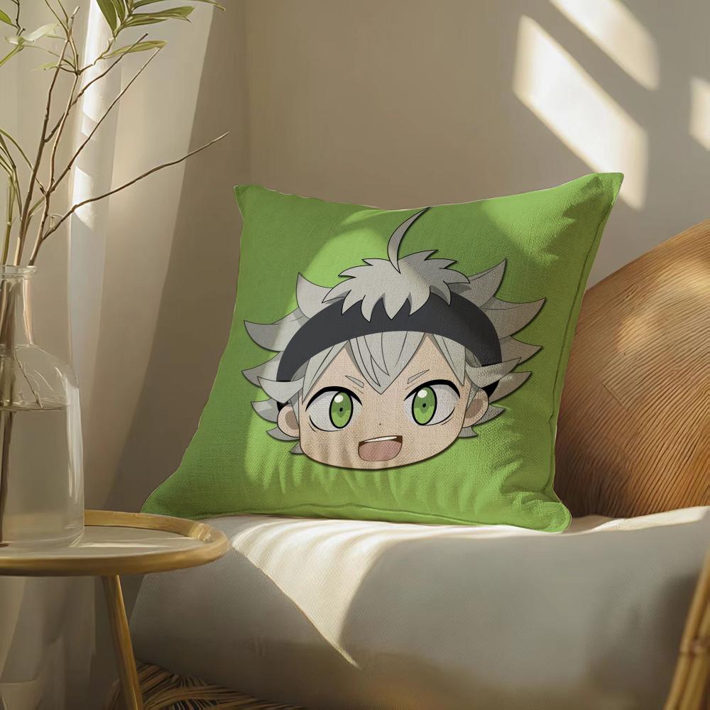 Hotanimecartoonblackclover Pillow Case Pillowcase, Double-Sided Printed, Sofa Cushion, Bedroom Headboard