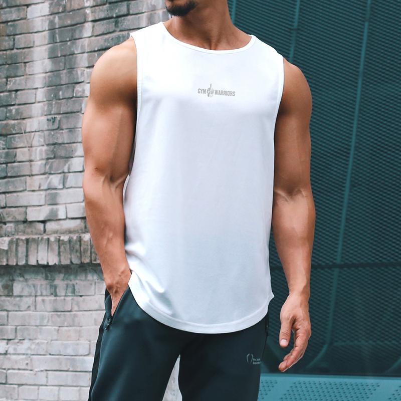 Muscleguys Mesh Gym Clothing Muscle Guys Singlets Quick Dry Stringer Tank Top Men Fitness Sleeveless Sports Tank Tops
