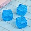 Clear Toy Snowflake Anxiety with Glitter Cube Squeeze Relief Stress Cube Sensory