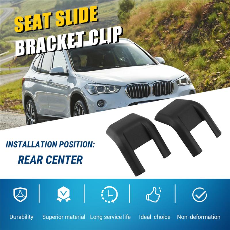 ABLZ-Rear Center Seat Rail Sliding Track Bonnet Cover Trim 52207373901 For BMW X1 X2 2 Series F48 F49 Seat Slide Bracket Clip