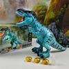 Electric Walking Spray Lay Eggs Dinosaur Robot Light Sound Mechanical Dinosaurs Model Toy