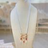 Alloy Chinese Style Necklace Pearl Inlaid Design Pearl Tassel Chain Hanfu Jewelry  Hanfu Matching