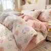 Luxurious 100% Cotton Floral Bedding Set Duvet Cover Set - Ultra Soft Breathable, 1 Duvet Cover 2 Pillowcases,Single/Double/King