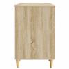Desk Sonoma Oak Finish 142.5 x 50 x 75 cm Engineered Wood