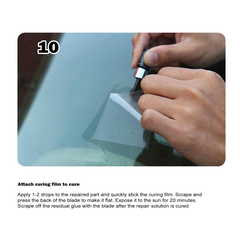 auto windshield DIY repair liquid window crack ceramic nano curing adhesive car cleaning maintenance scratch crack repair tools