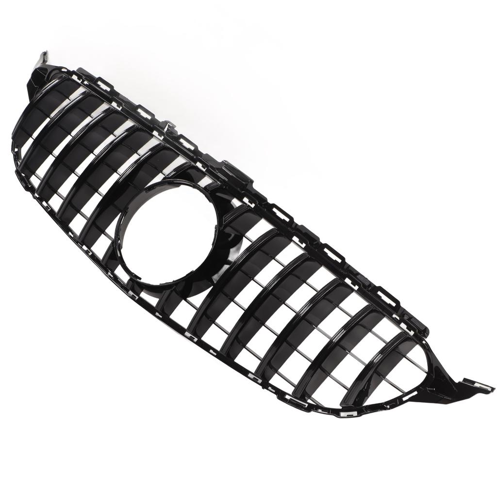For Panamericana GT   Grille Replacement for   C Class W205 C205  05 PreFacelift 20152018(Gloss Black )