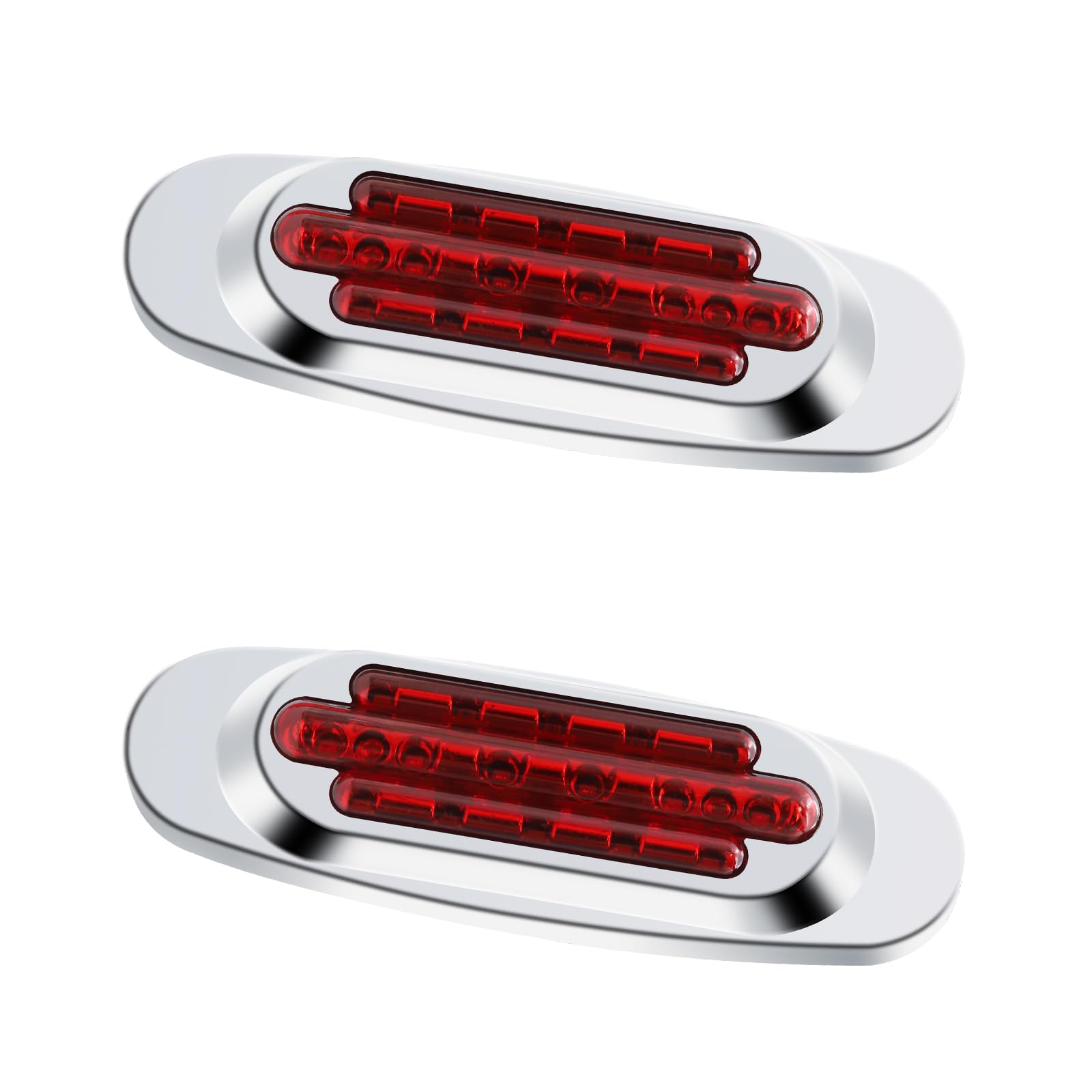 Светодиодный габаритный фонарь, Для автомобилей, Маркеры грузовиков, 12 В, 24 В, Водонепроницаемый, Пылезащищенный дизайн, красный