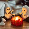 1 Set Halloween Ghost Campfire Decor Spooky Outdoor Party Haunted House Props Scary Backyard Scene Gathering Decoration Gift