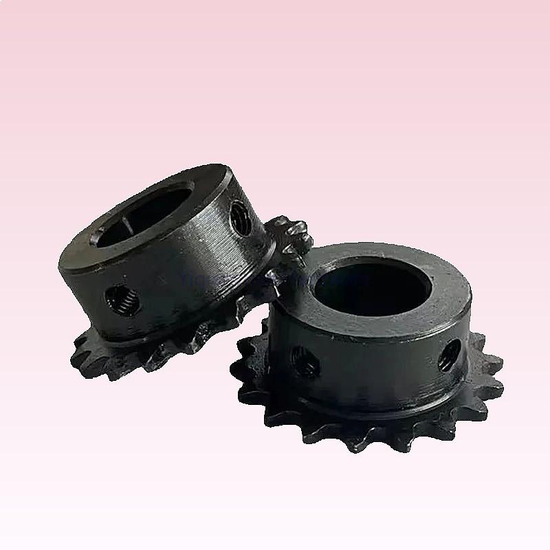 Yiqianyuan 1Piece 04C Industrial Sprocket 45# Steel 11T-20T Teeth Bore 5-18mm Pitch 6.35mm Motor Chain Drive Sprocket