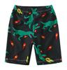 European & American Boys' Dinosaur Print Quick-Dry Sun Protection Swimsuit Set (Swim Shorts + Two Tops)