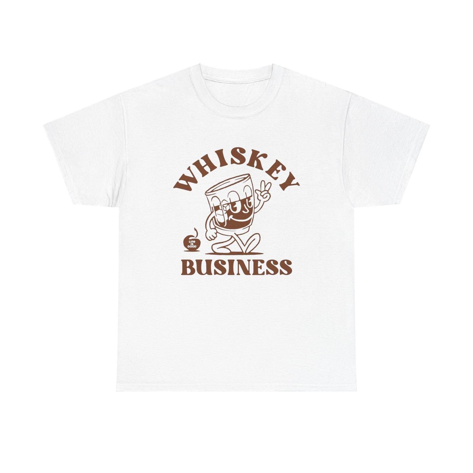 Графическая футболка Whiskey Business Хлопковая футболка Новый подарок Винтаж 3XL
