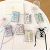 Silver Sweet Bow Wallets Women Y2k Designer Original Fashion Short Coin Purse Korean Style Casual New Cute Girls Money Bag Pouch
