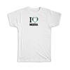 Gift T-Shirt : I Love Nigeria Flag Heart Country Crest Expat