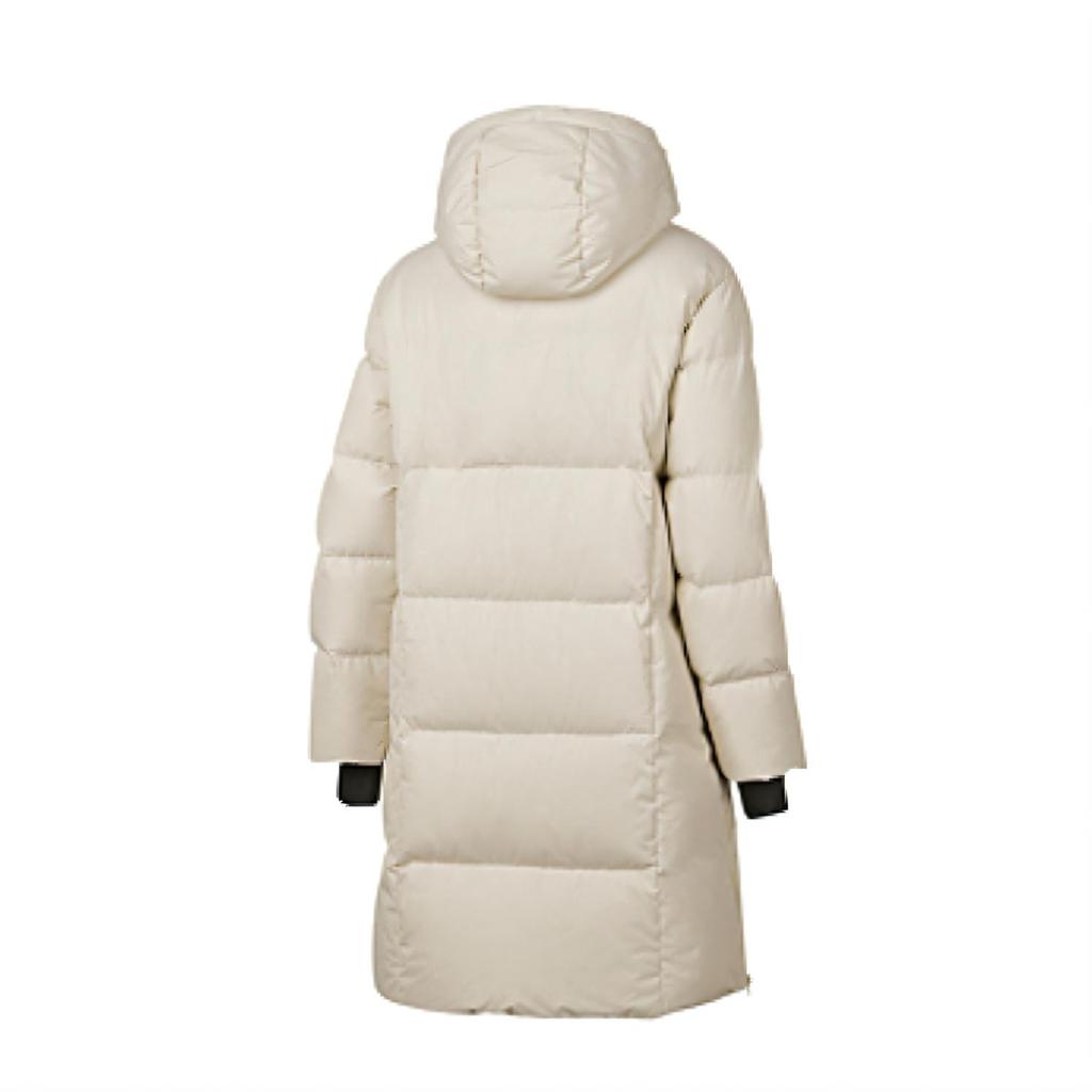 Skechers Sports Alliance Series Warm Fashion Comfortable Loose Long Down Jacket Women Outerwear Irish-Cream L424W114-028R
