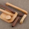 Walnut Beech Kitchen Cabinet Handle Drawer Solid Wood Furniture Door Drawer Round Knob Cupboard Wooden Handle Hardware Long Pull