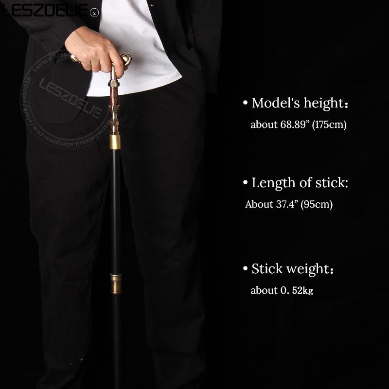 Elegant Luxury Walking Stick Men Decorative Walking Cane Women Bronze Handle Noble Pattern Fashionable Vintage Cane