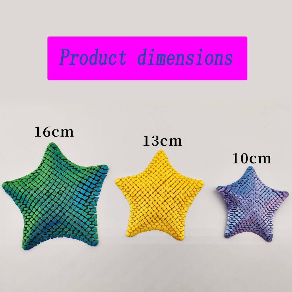 3D Printed Starfish Stress Relief Toy Novel Office Gift For Adults Boredom-Proofing Children'S Creative Plaything