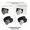 [Airrail] Stylish Work Belt - One-Lock & One-Push Release - Work Belt, Tactical Belt - Easy to Attach - Casual and Stylish - Men's & Women's (Black,