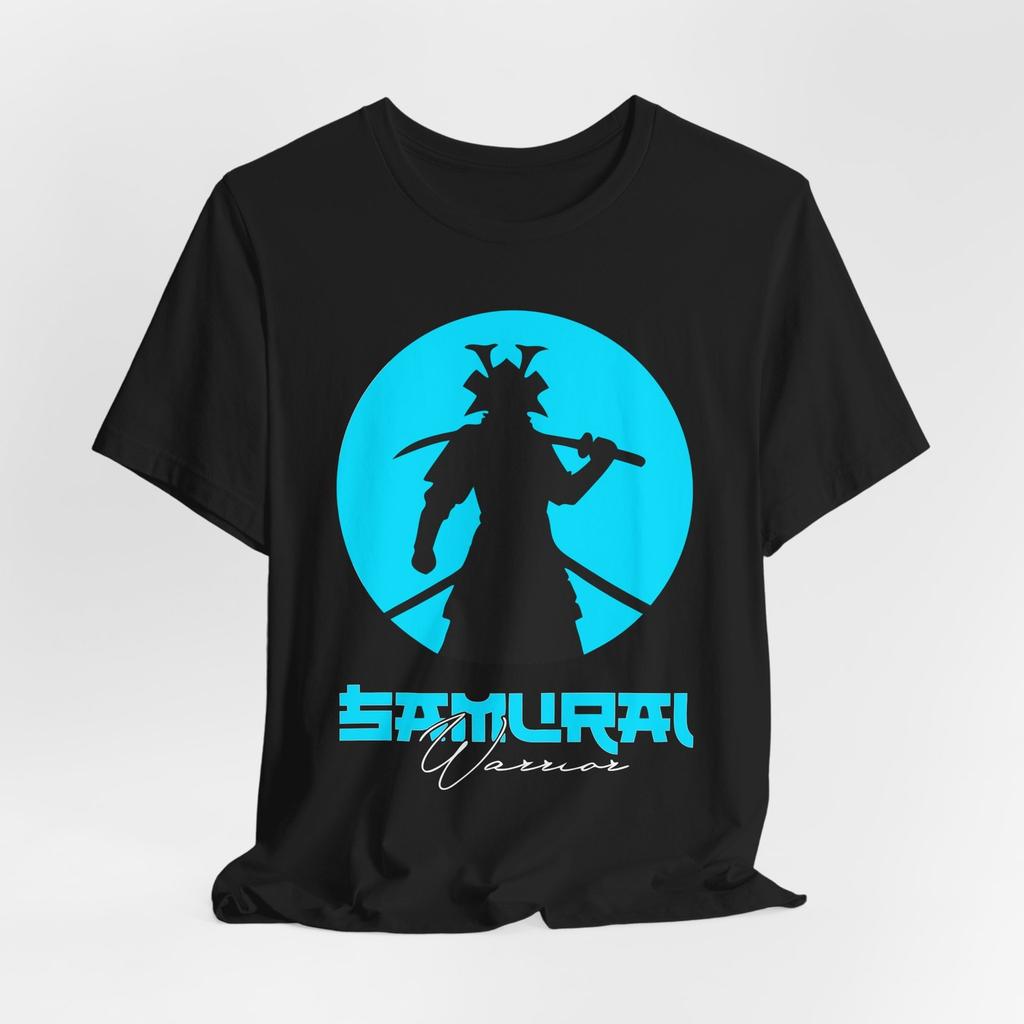 Samurai Warrior Graphic Tee Unisex Short Sleeve Shirt For Cool Casual Wear