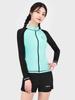 Akuatika Women'S Rash Guard Aqawza + Layered Swim Board Shorts Bk Set