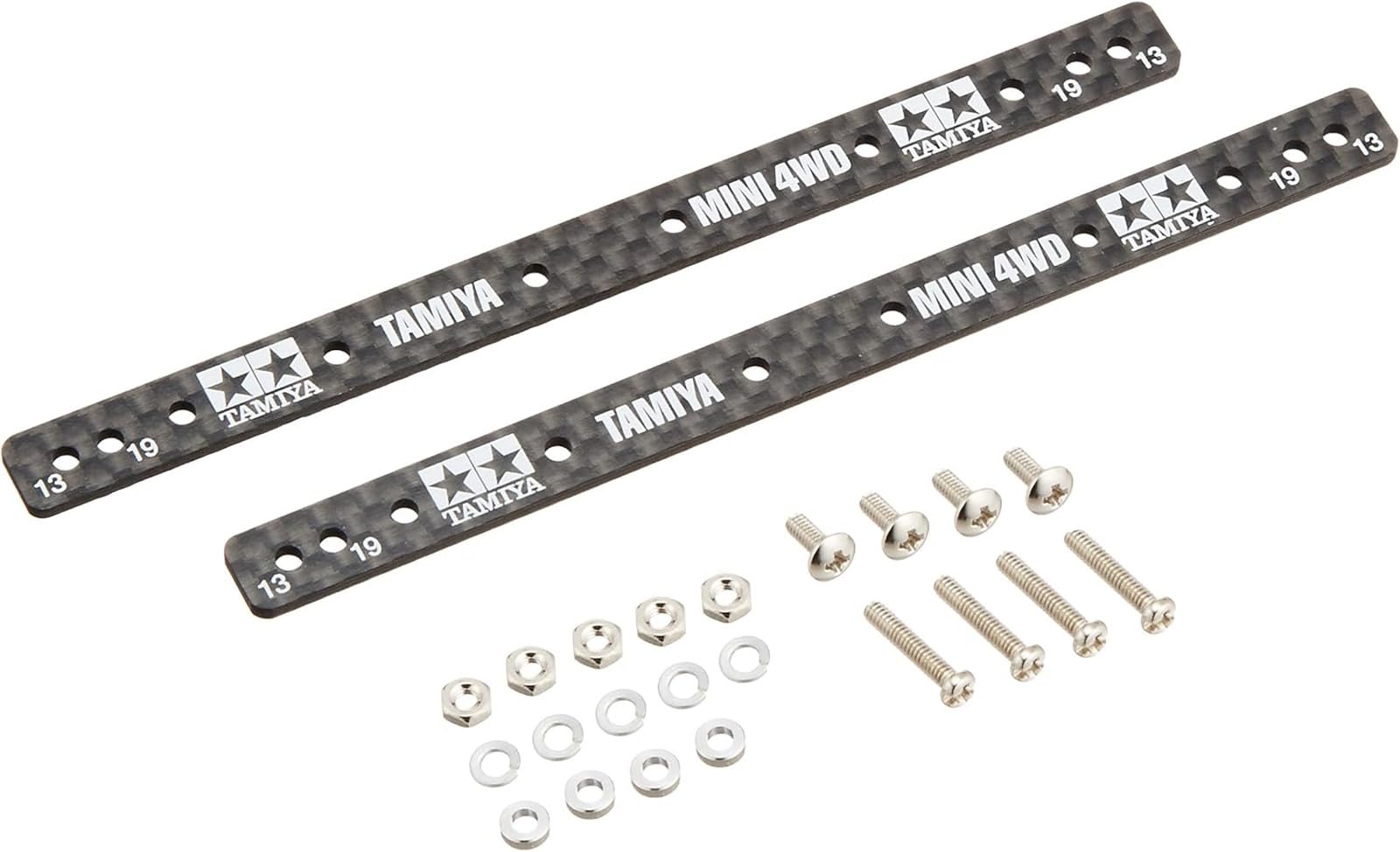 

Tamiya Grade Up Parts Series 497 HG Roller Carbon Plate 15497 No. GP.497 13/19mm Multi-Reinforcement (1.5mm) чорний
