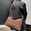 Fashionable Frosted Leather Shoulder Bag, Simple and Trendy, Versatile Handbag for Women