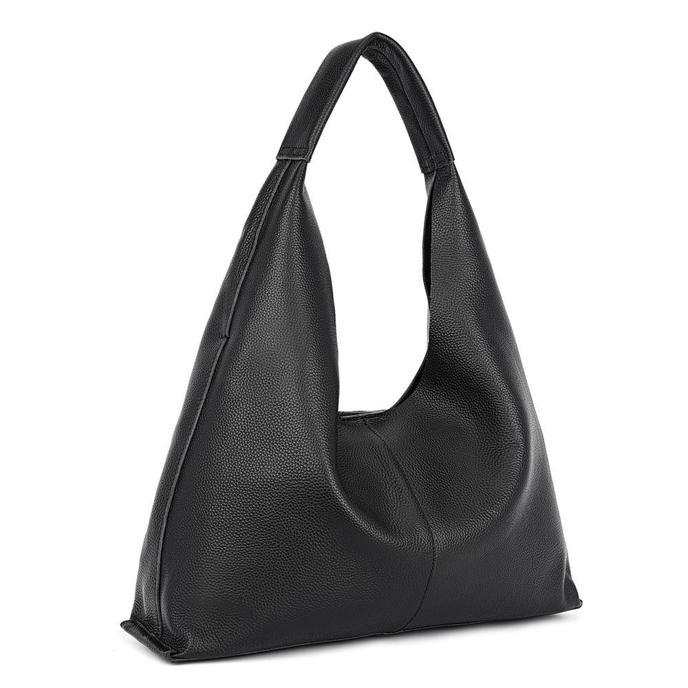 Soft Genuine Leather Women's Slouchy Tote Bag Large Capacity Zency
