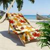 Autumn Maple Leaves Pattern Towel Beach towel quick-drying for travel outdoor sports jogging beach and swimming