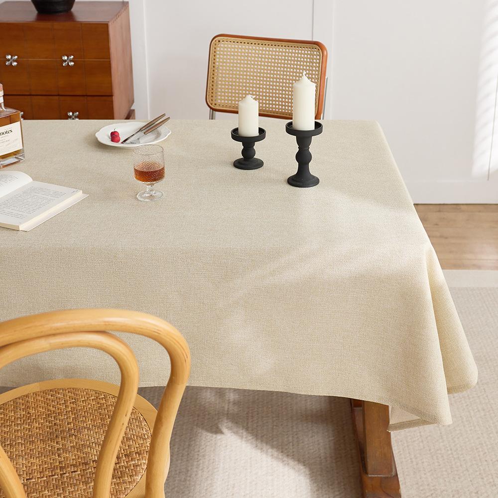Coarse Linen Tablecloth Premium Desk Table Cloth Retro Old Coarse Cloth Tea Table Zen Rectangle