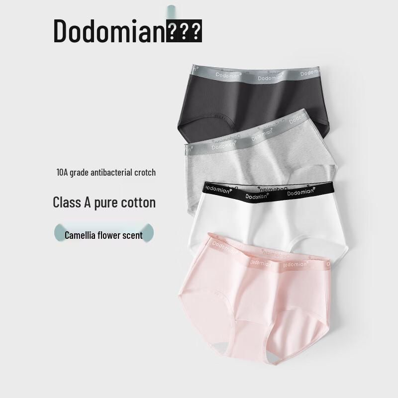 

Duoduo Cotton Women s 5-Pack Antibacterial Sporty Mid-Waist Briefs M (80-105 jin)