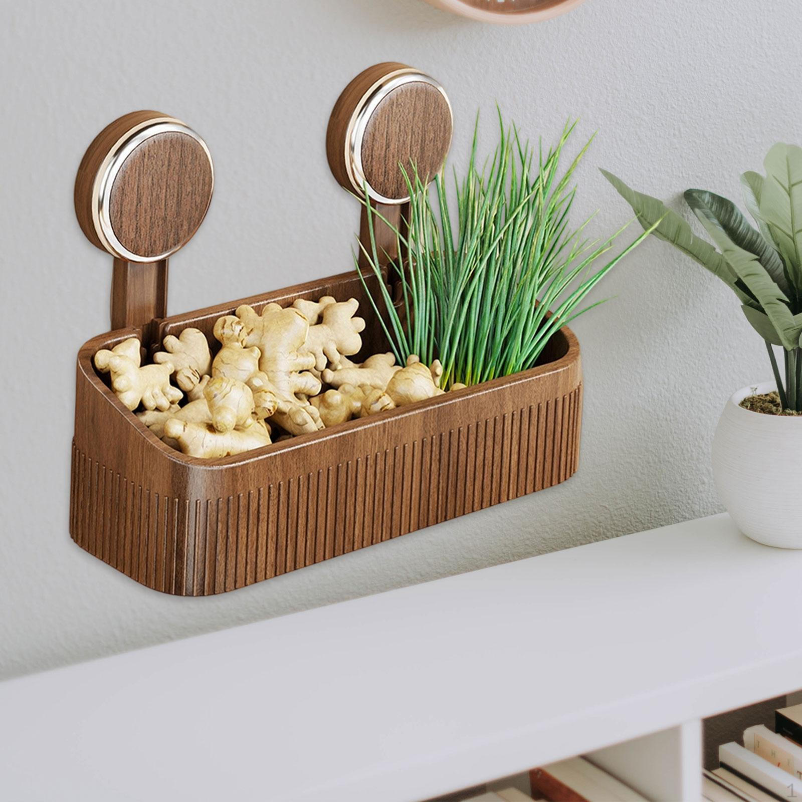 

Hanging Basket Spice Rack Bathroom Multifunctional Stylish Restaurant Garlic Keeper Space Saving