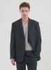 Comspace1980 [M~5Xl] Linen-Like Loose Fit Setup Blazer_Gray
