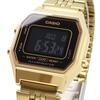 Zegarek cyfrowy CASIO Seria Vintage Ośmiokątna Tarcza Czarno-Złoty Odwrócony Wyświetlacz LCD Model Zagraniczny [Casio] LA680WGA-1B Damski