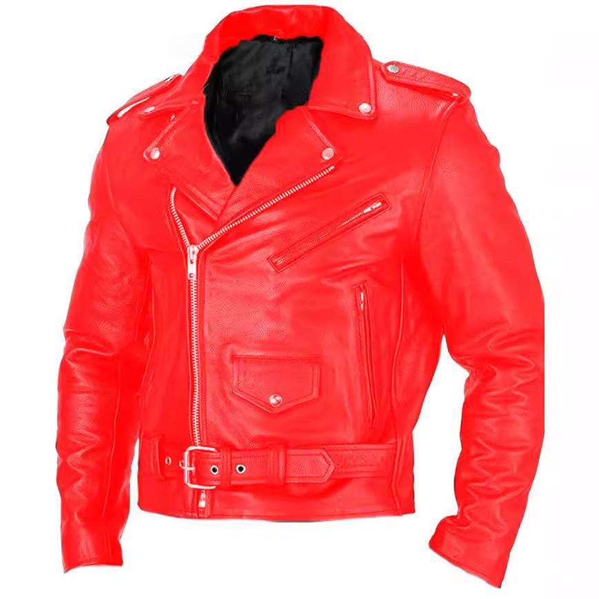 2026 Men's European Motorcycle PU Leather Jacket, Spring/Autumn Style