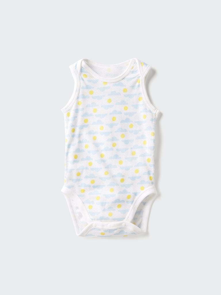 Uniqlo Japan Cotton Mesh Bodysuit Sleeveless