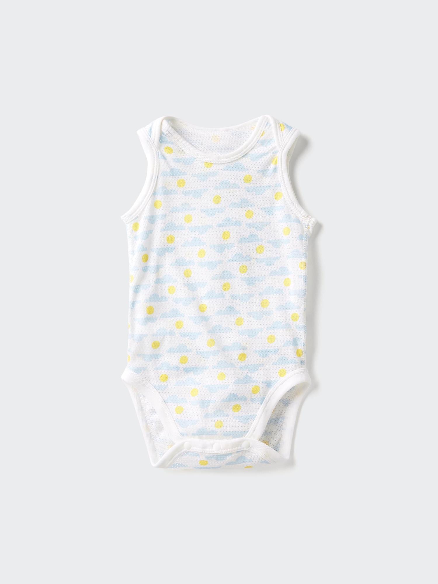 

Uniqlo Japan Cotton Mesh Bodysuit Sleeveless 62 BLUE/90