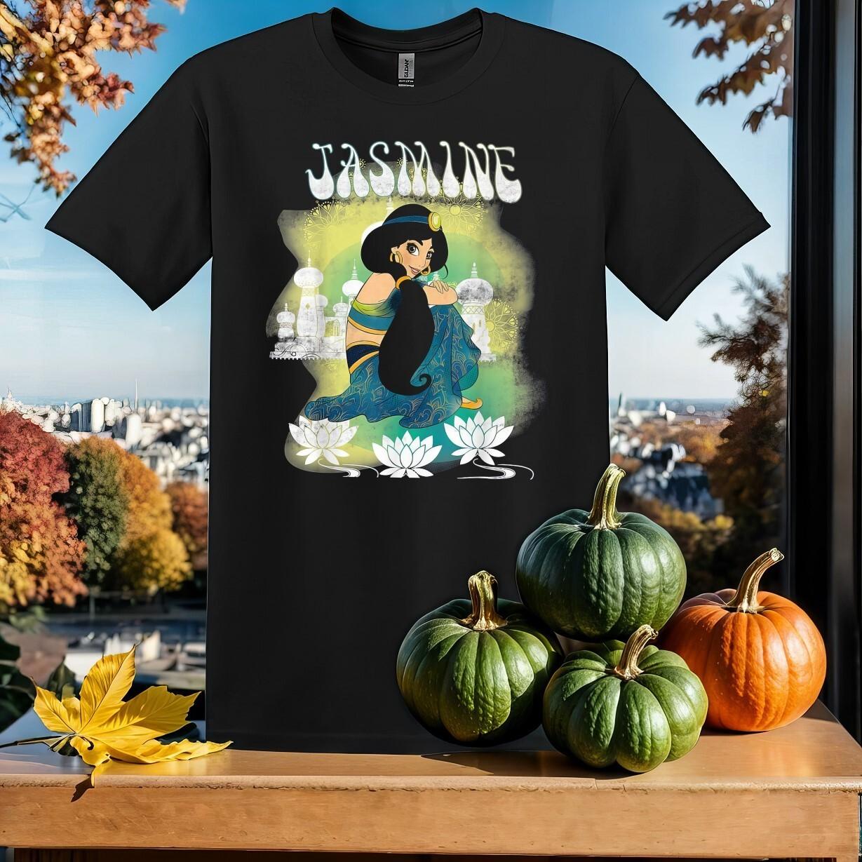 Vintage Jasmine Lotus T-Shirt Mens Womens Tees Top T Shirt Mens Womens Tees Top Men Women Unisex Tshirt SY851 M