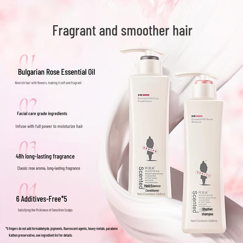 Adolph Essential Oil Anti-Dandruff Shampoo & Conditioner Set