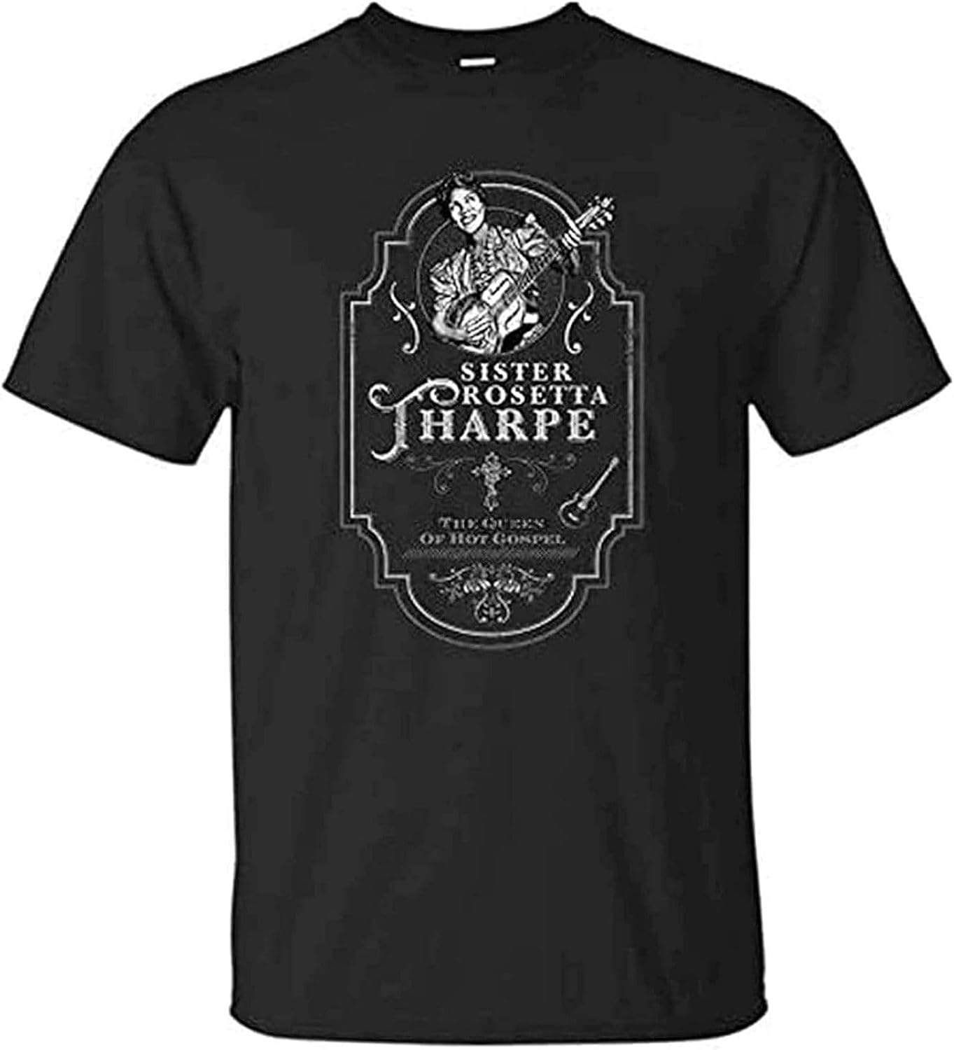 Men Sister Rosetta Tharpe Casual Short T Shirts Tee Sleeve M чёрный